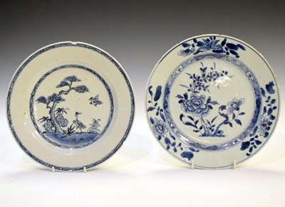 Lot 369 - Two Chinese blue and white porcelain plates