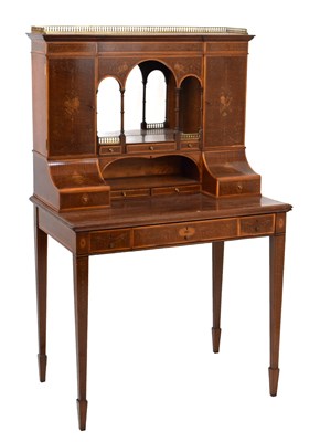 Lot 513 - Edwardian inlaid secretaire