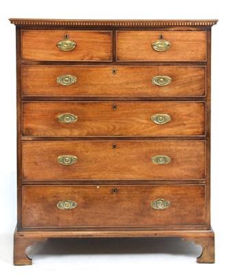 Lot 564 - 19th Century mahogany 'tallboy' chest of drawers