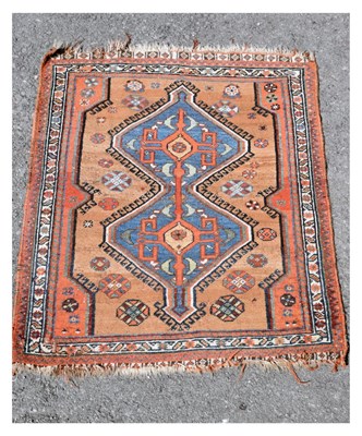 Lot 525 - Small Middle Eastern wool rug