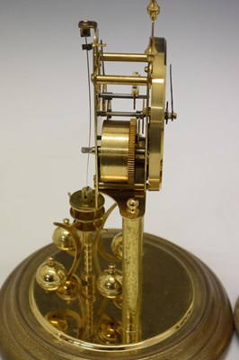 Lot 543 - Haller anniversary clock with dome and a similar anniversary clock