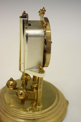 Lot 543 - Haller anniversary clock with dome and a similar anniversary clock