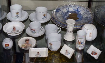 Lot 292 - Quantity Edward VII and Alexandra lithophane ceramics, etc.