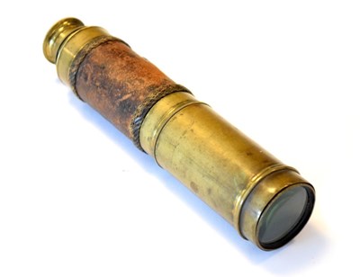 Lot 235 - Joyce, Strand - brass two-draw naval/pocket telescope