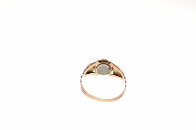 Lot 9 - Unmarked mourning ring