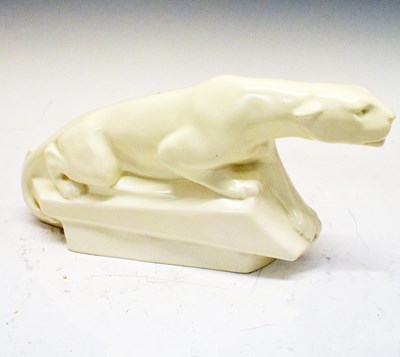 Lot 364 - Wedgwood white jaguar figure