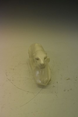 Lot 364 - Wedgwood white jaguar figure