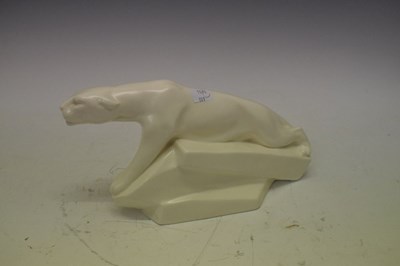 Lot 364 - Wedgwood white jaguar figure