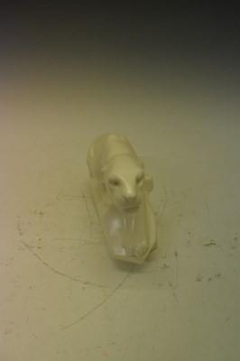 Lot 364 - Wedgwood white jaguar figure