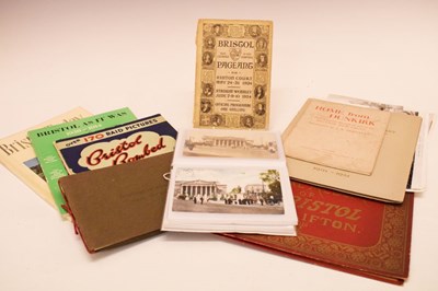 Lot 168 - Collection of Bristol related ephemera