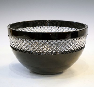 Lot 326 - Waterford crystal 'John Rocha' black bowl, boxed