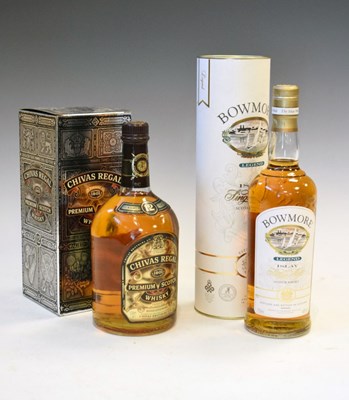 Lot 263 - Bottle of Bowmore Islay  whisky and a bottle of Chivas Regal 12 years Scotch whisky