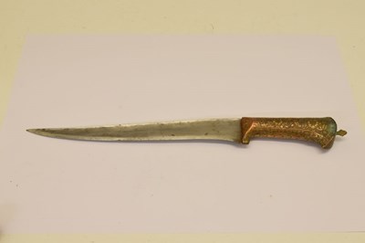 Lot 321 - 19th Century Indo Persian dagger 'Pesh Kabz'