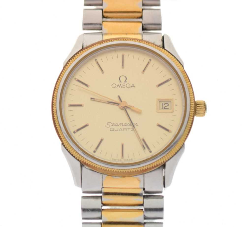 Lot 79 - Omega - Gentleman's Seamaster quartz stainless steel wristwatch