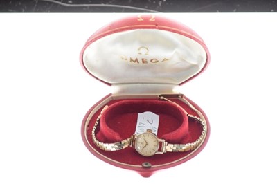 Lot 89 - Omega - Lady's 9ct gold cocktail watch