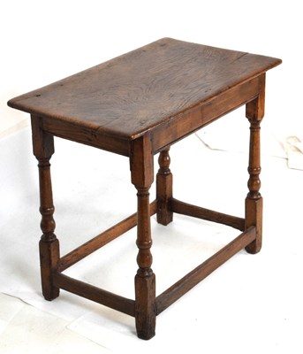 Lot 485 - Early 18th Century oak side table