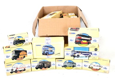 Lot 411 - Corgi Classics - Twenty-two boxed diecast model buses