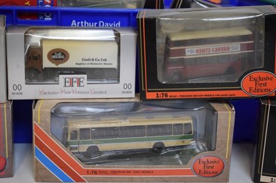 Lot 424 - Quantity of diecast model buses/ trucks to include EFE and Corgi