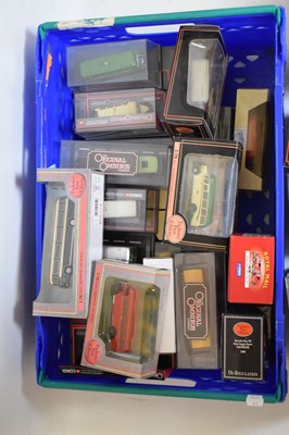 Lot 424 - Quantity of diecast model buses/ trucks to include EFE and Corgi