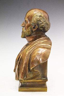 Lot 256 - John Adams-Acton (1830-1910) - Bronze bust of Sir Thomas Storey (1825-1898)