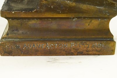 Lot 256 - John Adams-Acton (1830-1910) - Bronze bust of Sir Thomas Storey (1825-1898)