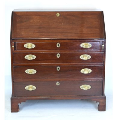 Lot 560 - Late 18th Century mahogany full front bureau