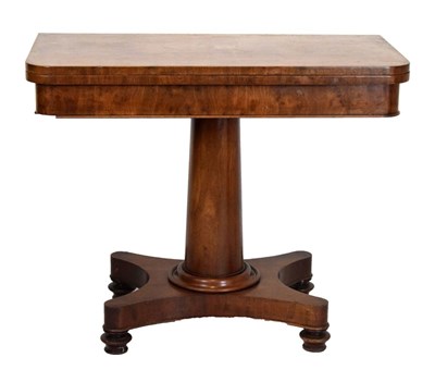 Lot 726 - 19th Century mahogany pedestal card table