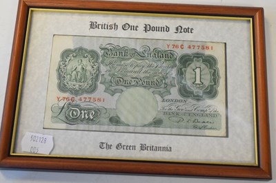 Lot 99 - Bank of England Peppiatt One Pound banknote together with a Beale One Pound banknote