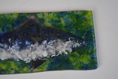 Lot 360 - Siddy Langley (b.1955), pate-de-verre glass tile