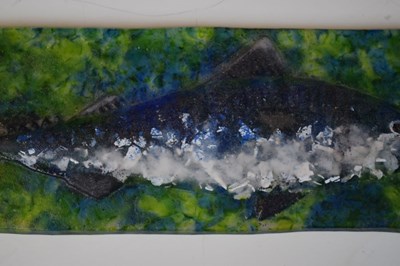 Lot 360 - Siddy Langley (b.1955), pate-de-verre glass tile