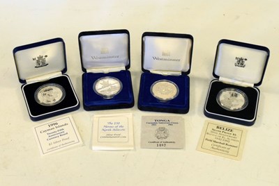 Lot 121 - Four silver proof coins