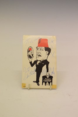 Lot 167 - Autographs - Tommy Cooper signed publicity card