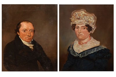 Lot 724 - 19th Century English School, Portrait of a lady and gentleman