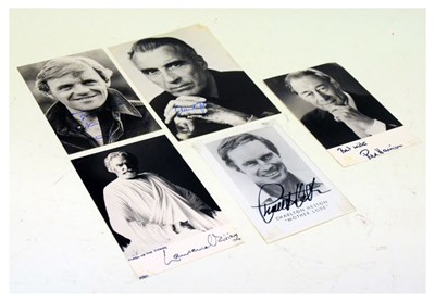 Lot 171 - Autographs/Film Interest - five signed black & white publicity photographs with signatures