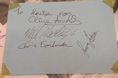 Lot 165 - Music Interest - Collection of autographs and signed publicity photographs from the mid 1980's