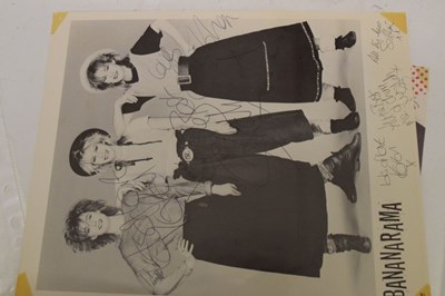 Lot 165 - Music Interest - Collection of autographs and signed publicity photographs from the mid 1980's
