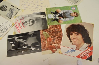 Lot 162 - Sporting Interest - Collection of autographs and signed publicity photographs from the mid 1980's