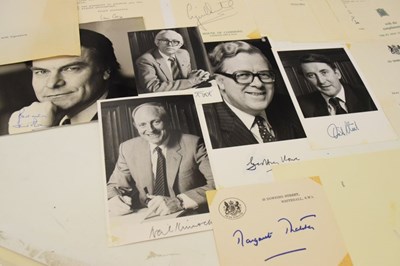 Lot 164 - Political Interest - Collection of autographs and signed publicity photographs from the mid 80's
