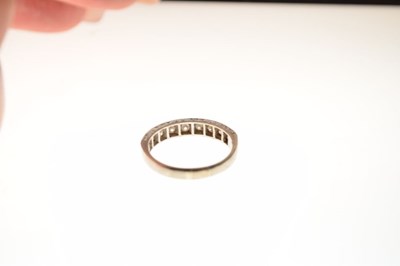 Lot 3 - Nine-stone diamond half-eternity ring