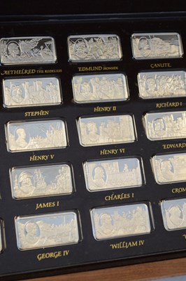 Lot 123 - John Pinches - Silver ingot collection - 1,000 Years of British Monarchy