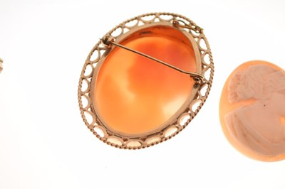 Lot 66 - Group of shell cameo jewellery