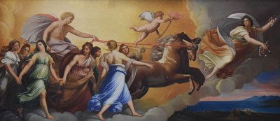 Lot 373 - 19th Century Italian School oil on canvas, 'Aurora' after Guido Reni