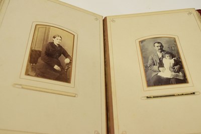 Lot 192 - Victorian album with cartes de visites collection