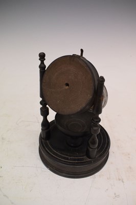 Lot 94 - Waltham 16s black dial pocket watch and watch holder