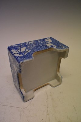 Lot 311 - Chinese blue and white porcelain cylindrical tiffin box, etc.