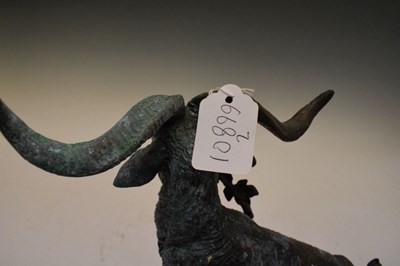 Lot 218 - After Jules Moigniez, bronze figure of a mountain goat