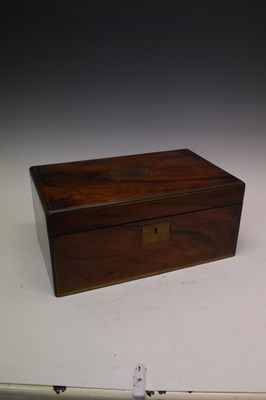 Lot 217 - Late Victorian mahogany writing box