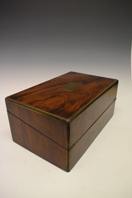 Lot 217 - Late Victorian mahogany writing box