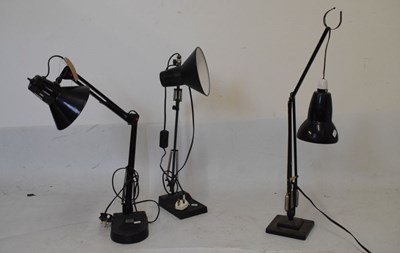 Lot 722 - Three anglepoise desk lamps