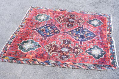 Lot 465 - Southern Causasian red ground rug